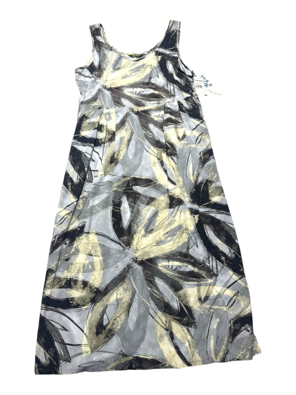 NWT Jams World Women’s large Sleeveless Midi Dress resort boho tropical